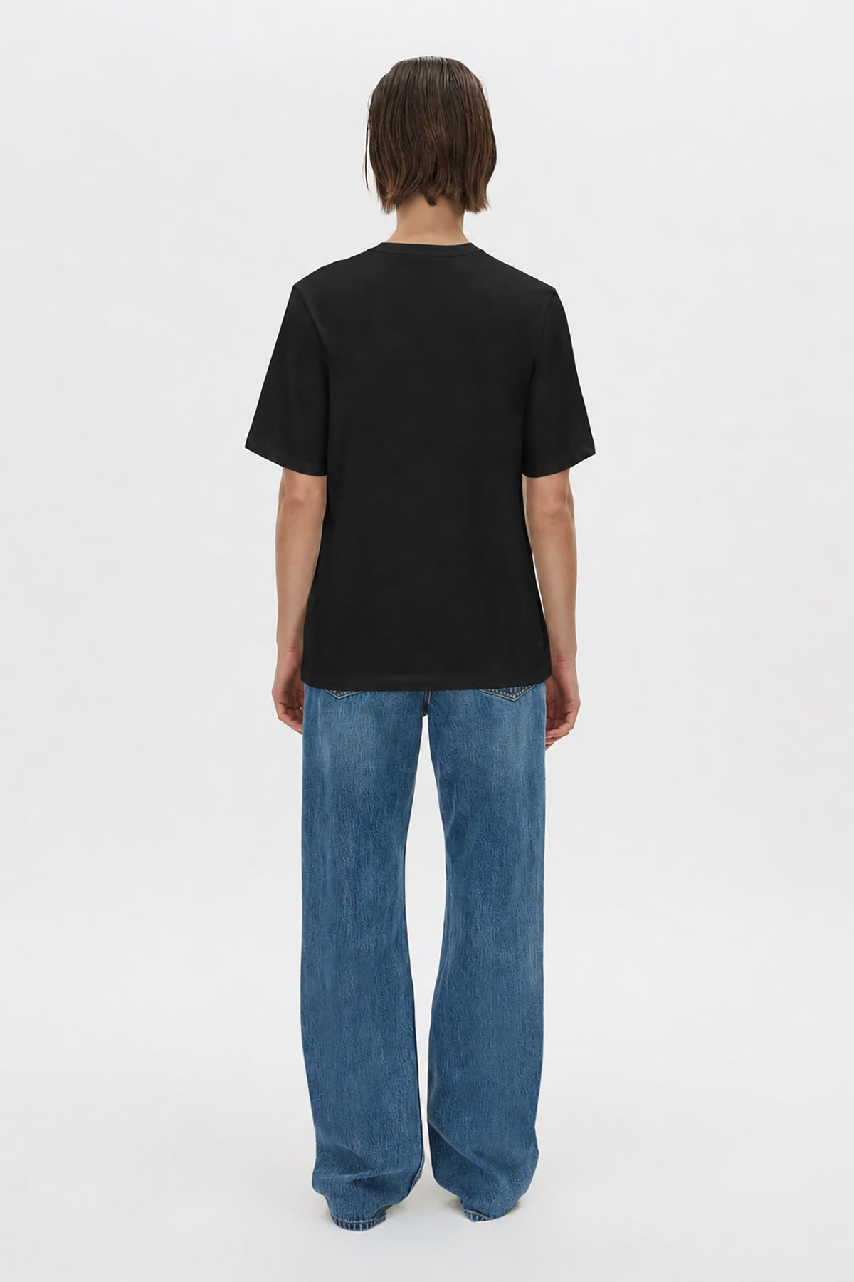 Thome embellished relaxed tee, black/white