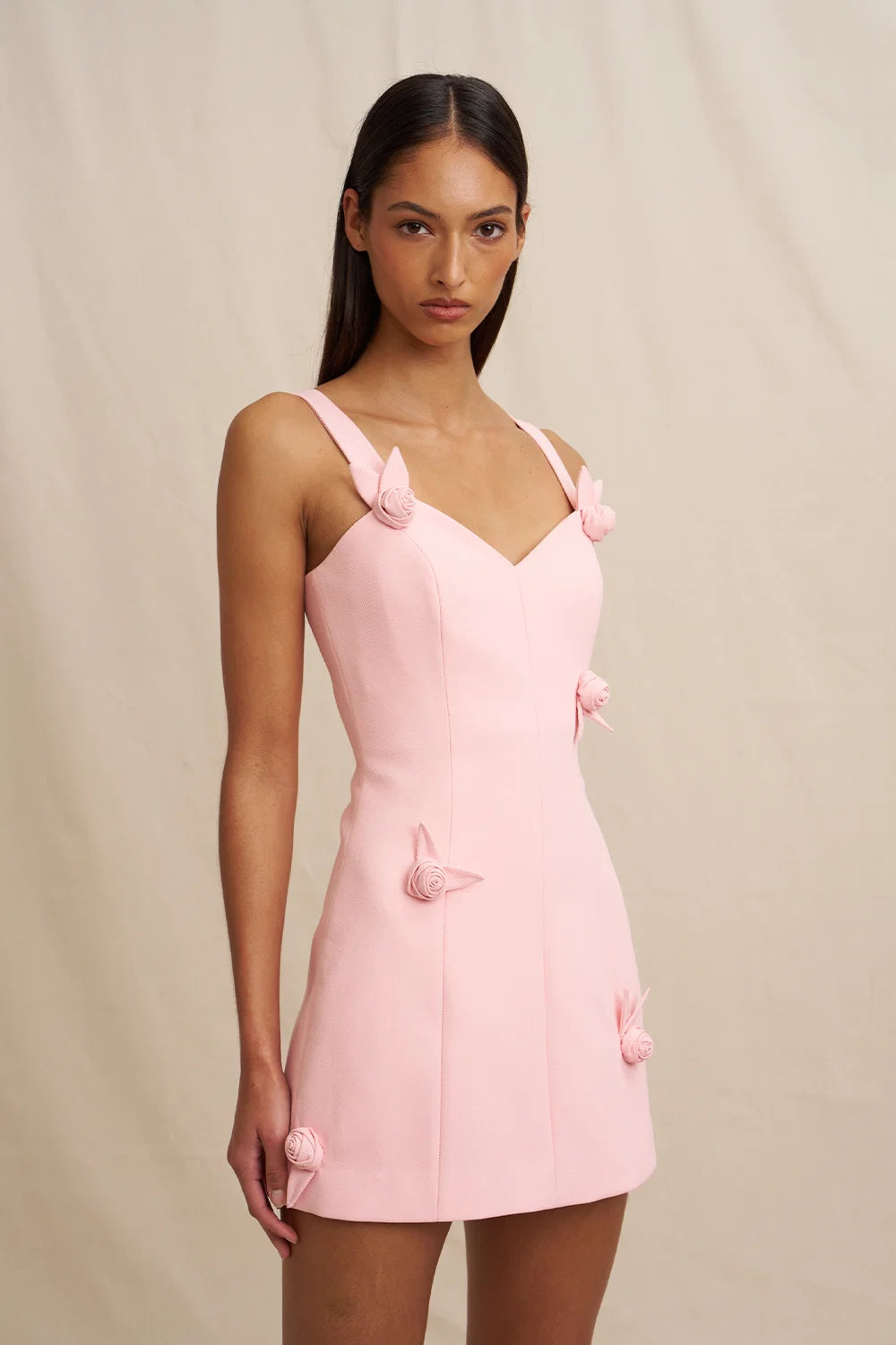 Valentina rose mini dress, light pink