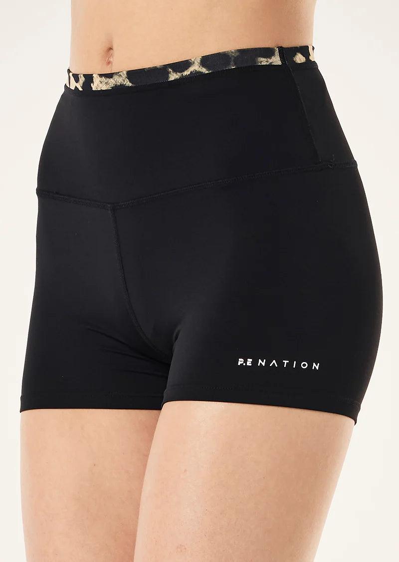 Vita 2.5'' bike short, black & leopard