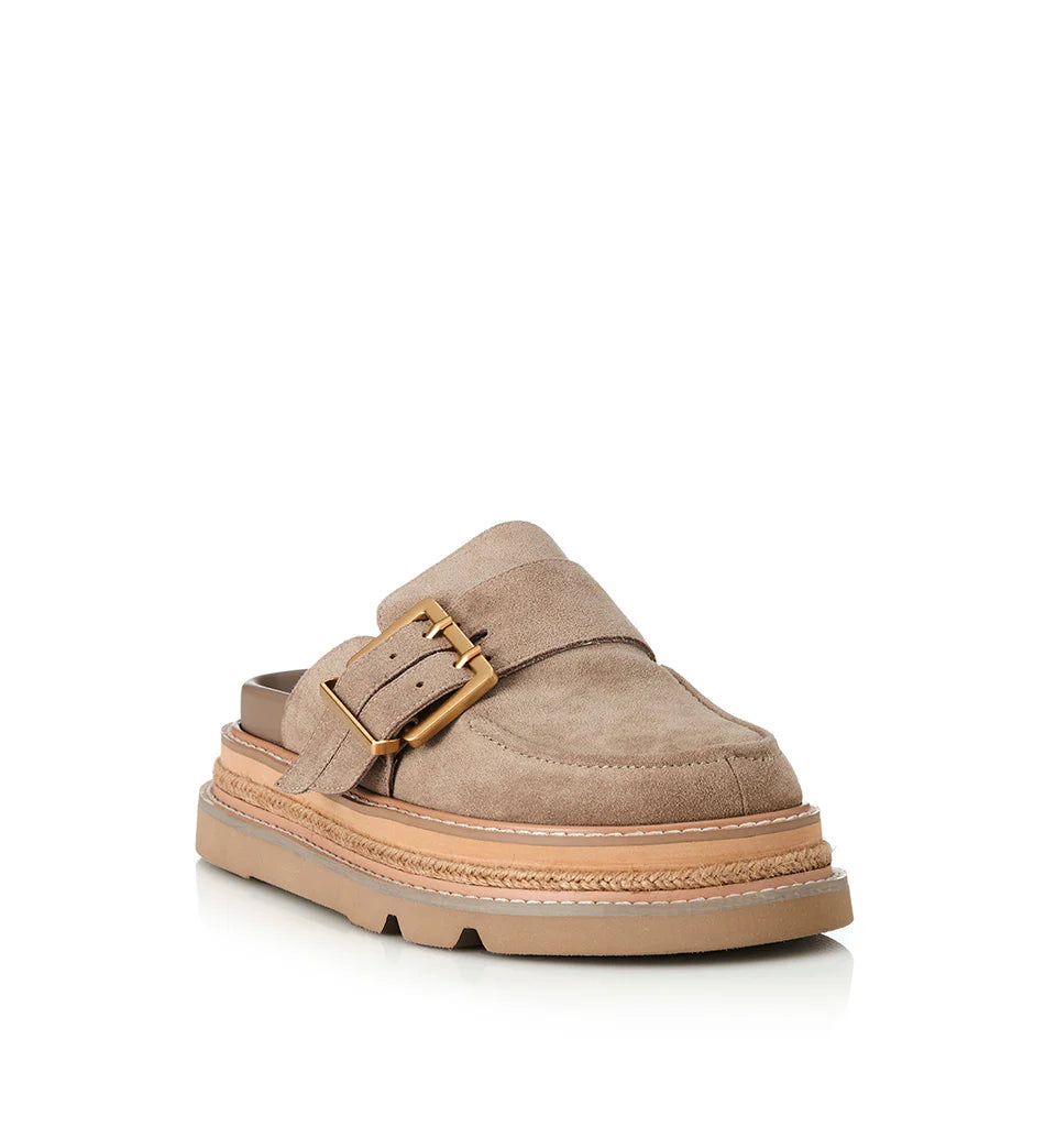 Vella, natural suede