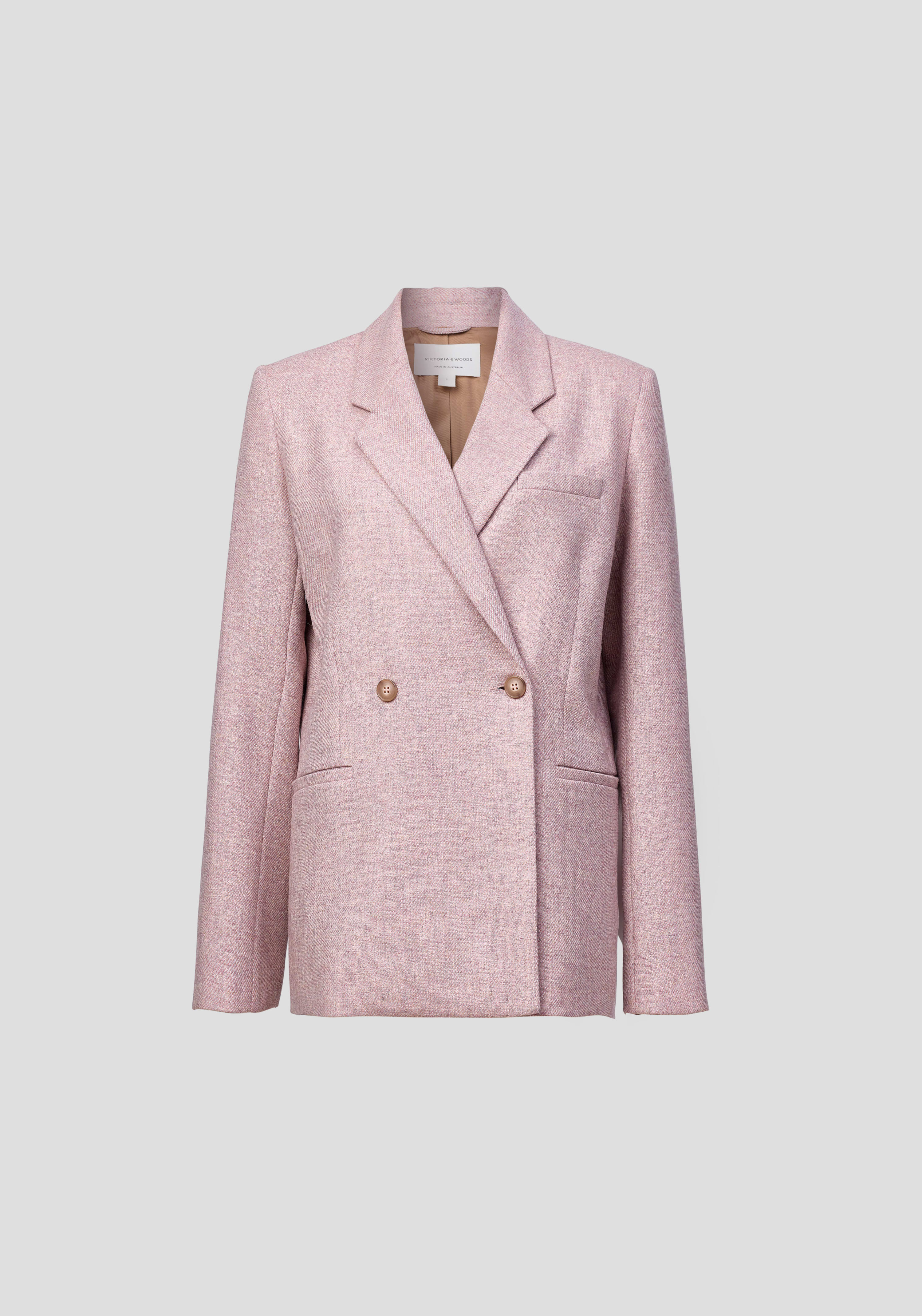 Prosperity blazer, tinted rose