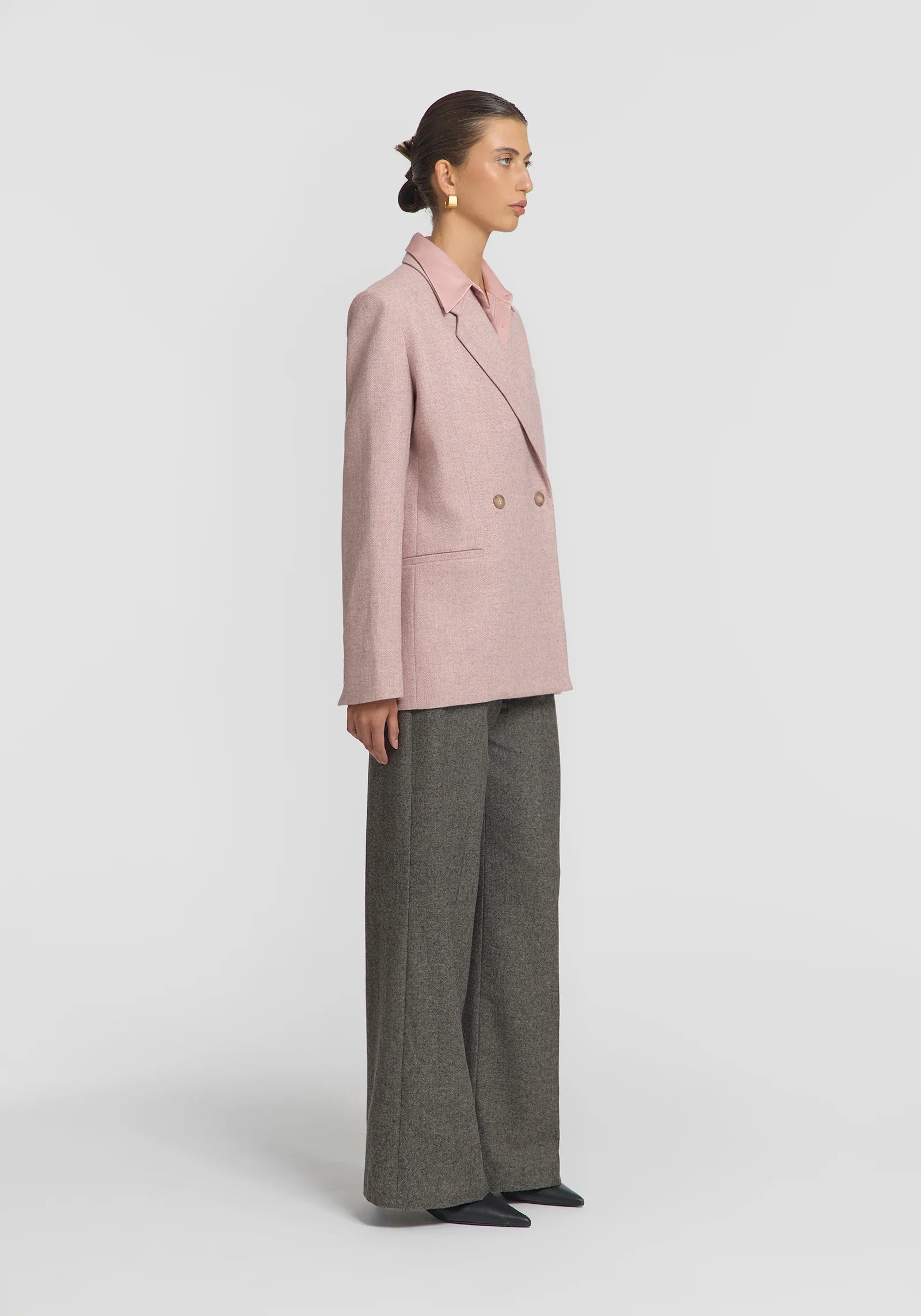 Prosperity blazer, tinted rose