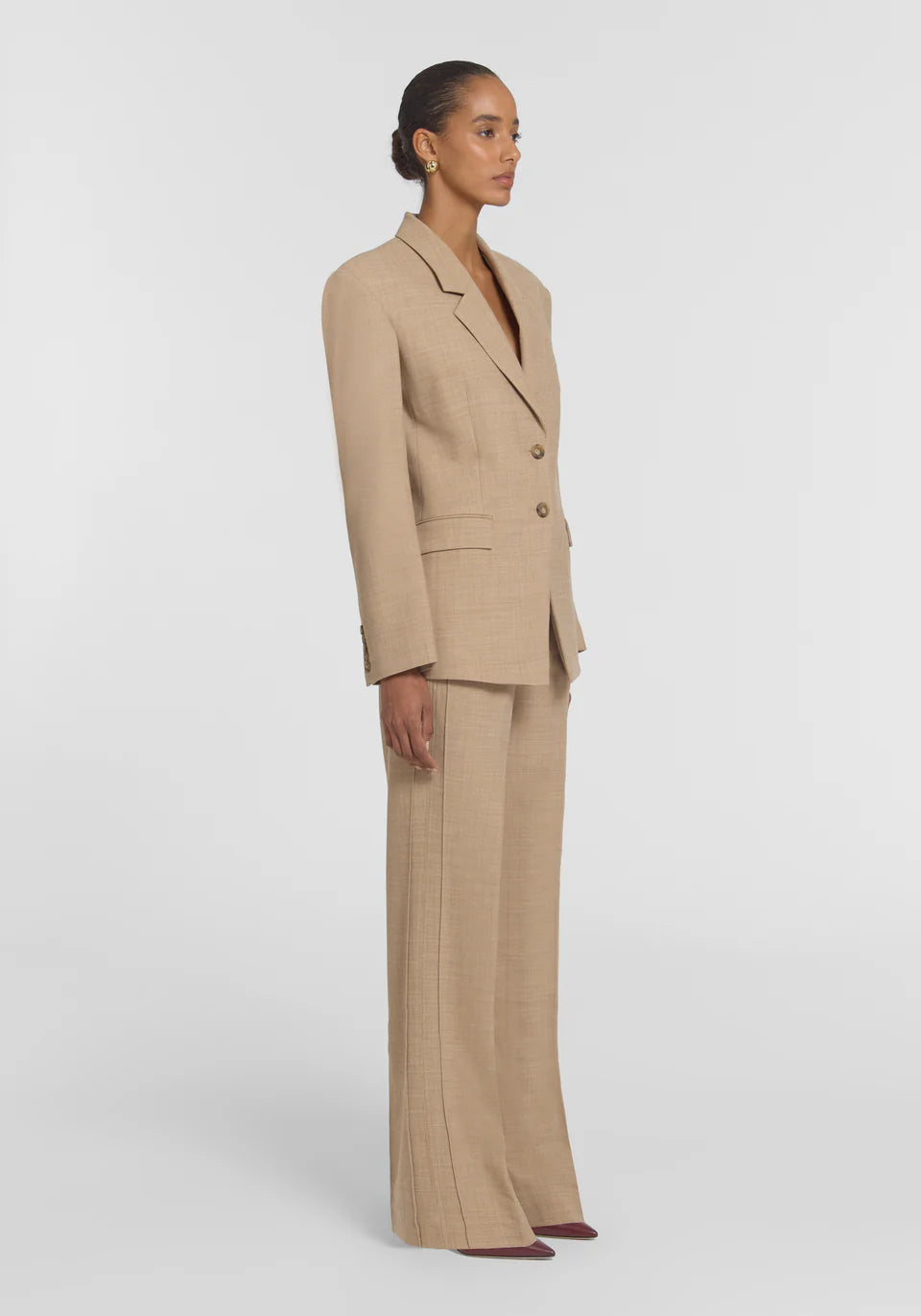 Michigan blazer, pale camel