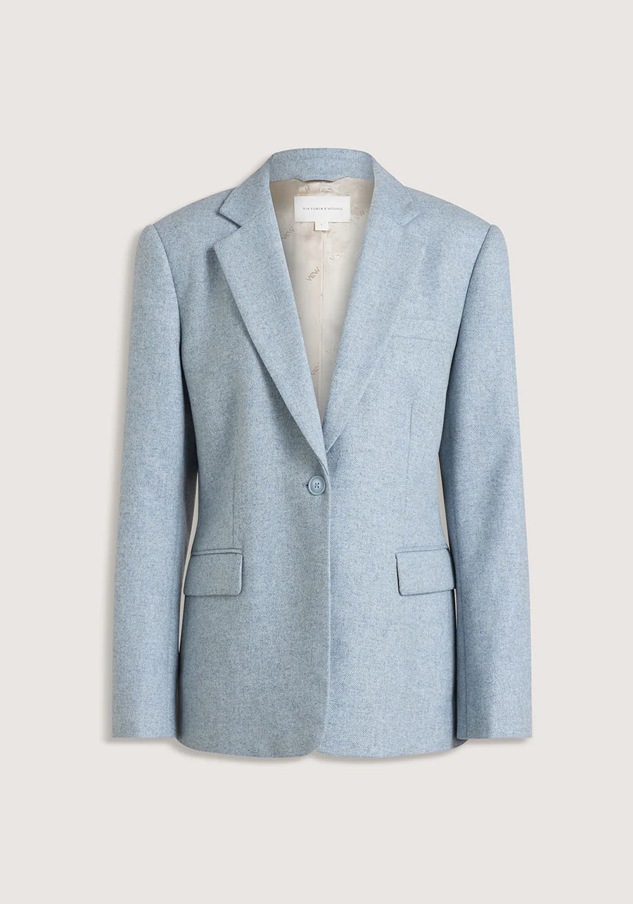 Sensation wool blazer, portrait blue