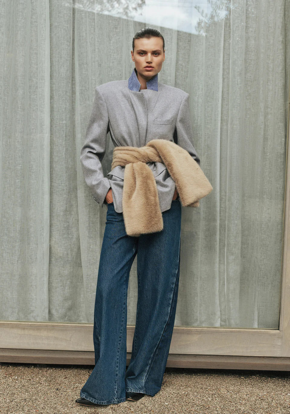 Sensation wool blazer, portrait blue