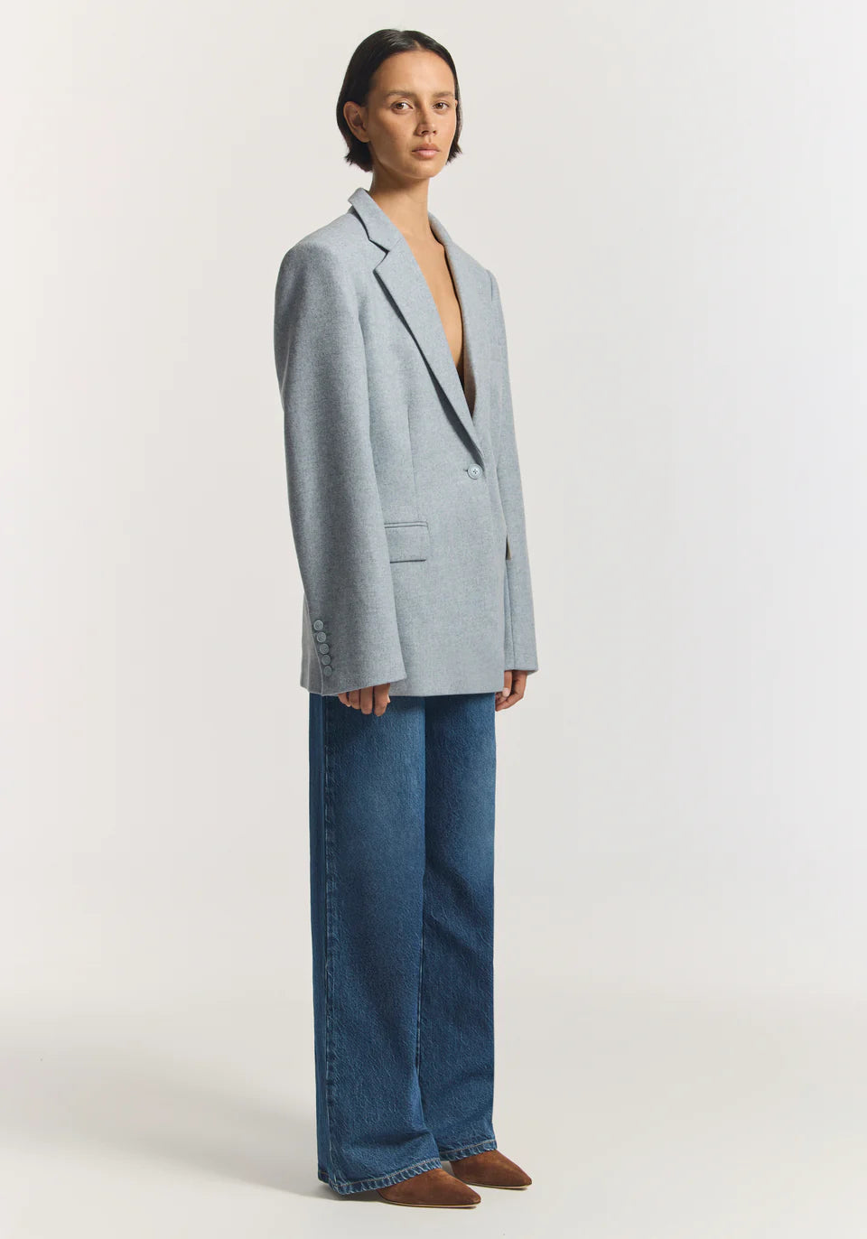 Sensation wool blazer, portrait blue