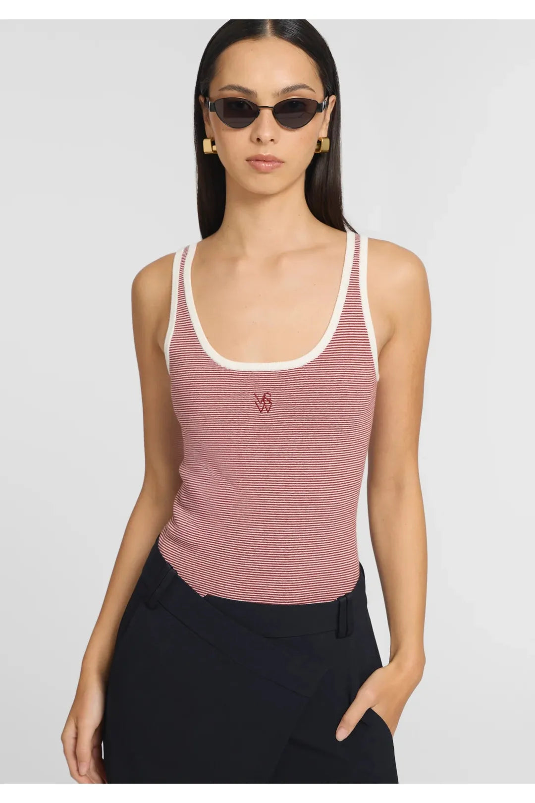 Chronicle tank, henna stripe