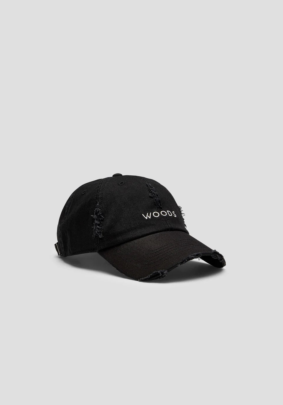 woods distressed cap, vintage black