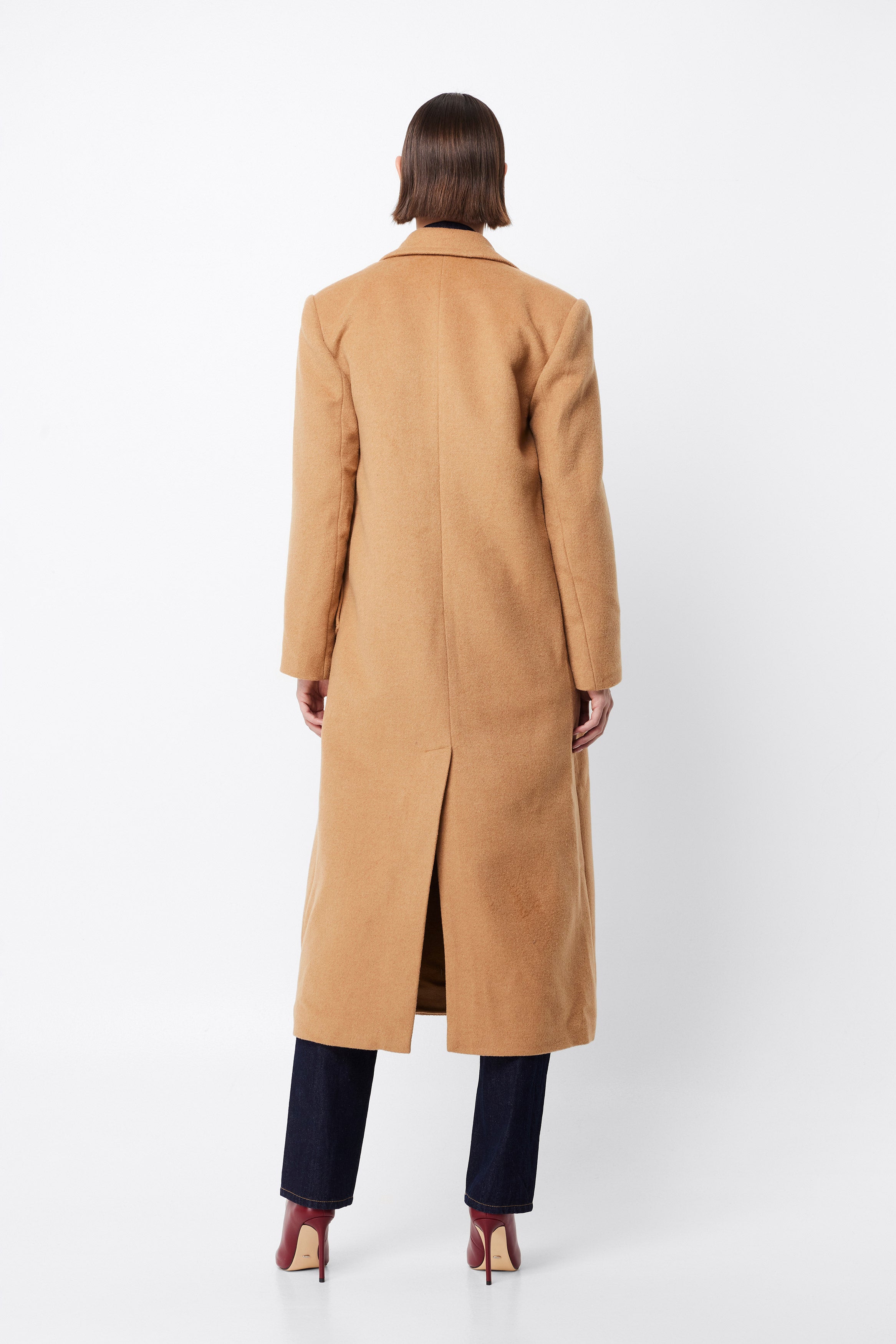 washington coat, camel