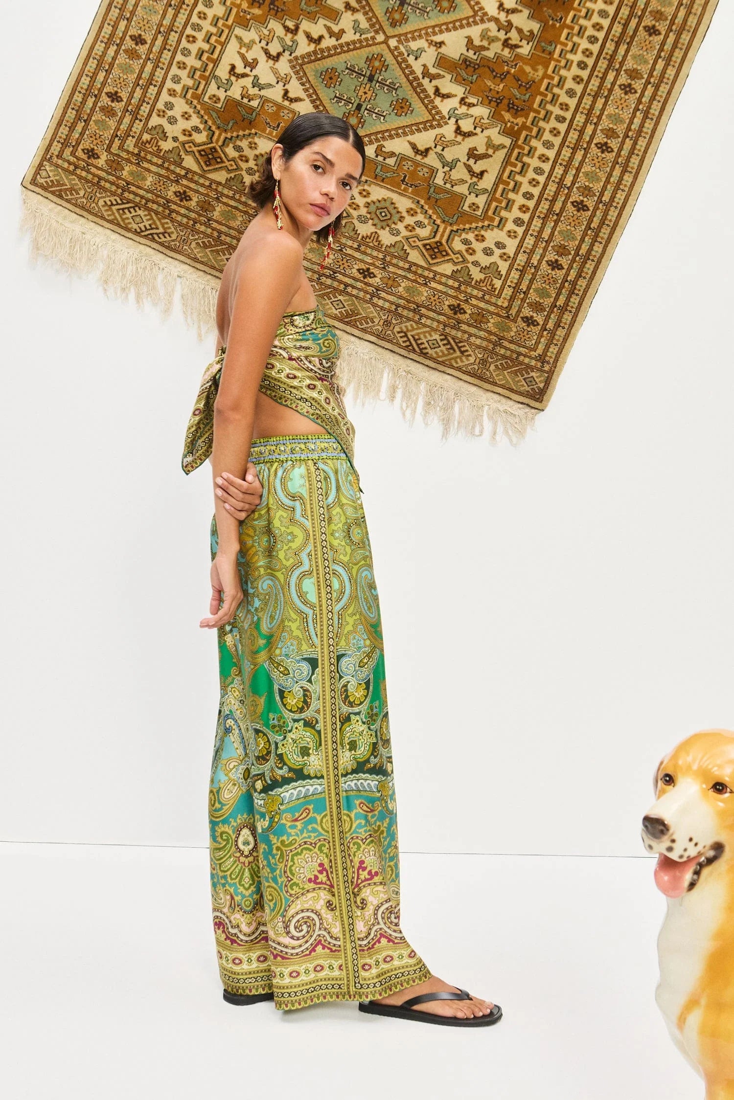 Clemenza silk pant