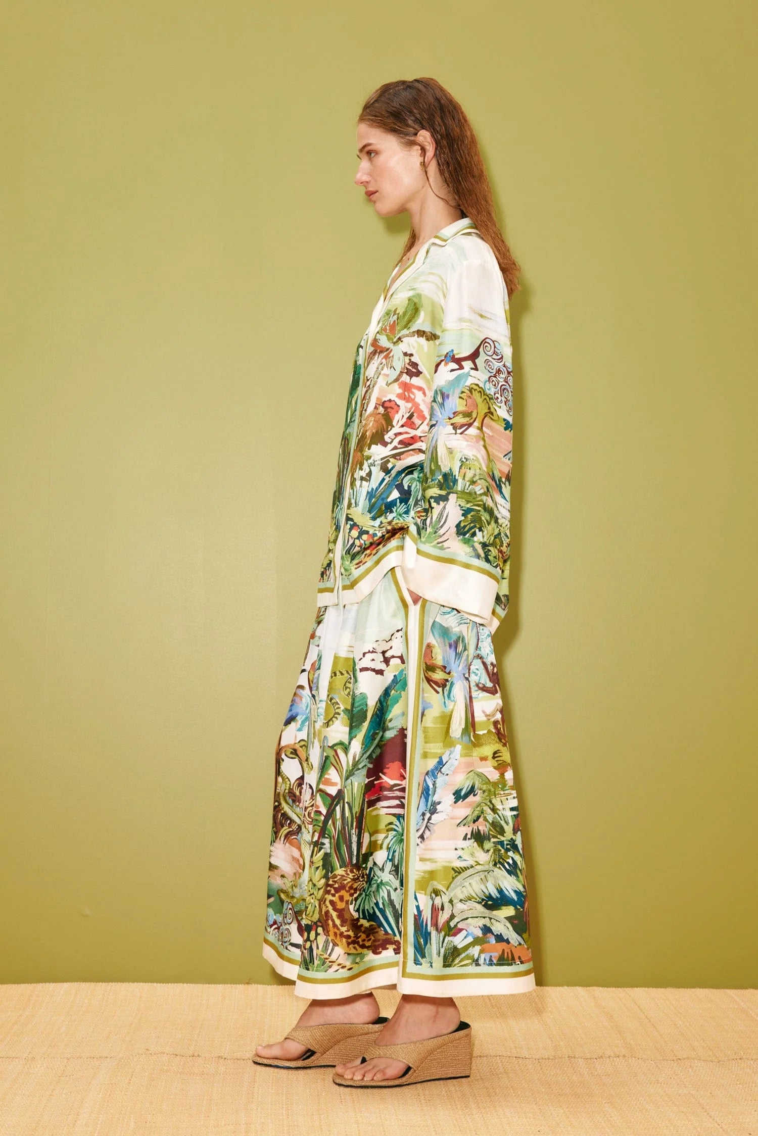 Jungle boogie silk culotte