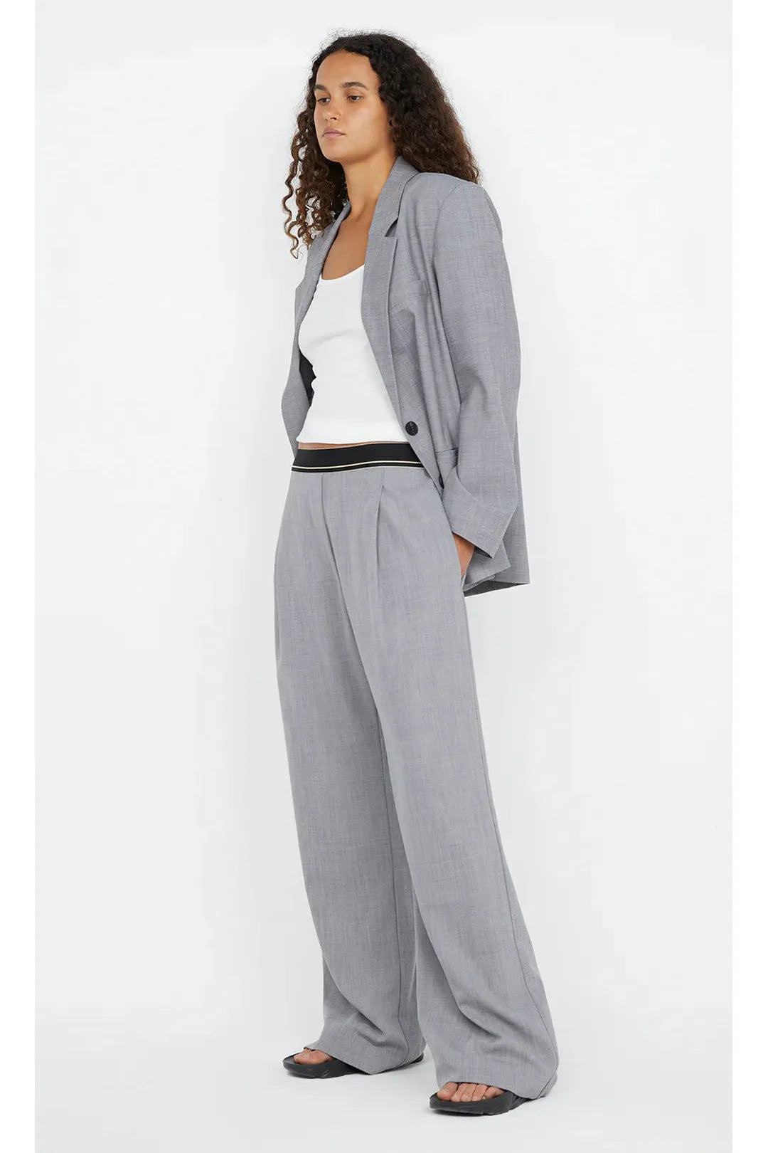 Jordin pant, charcoal weave
