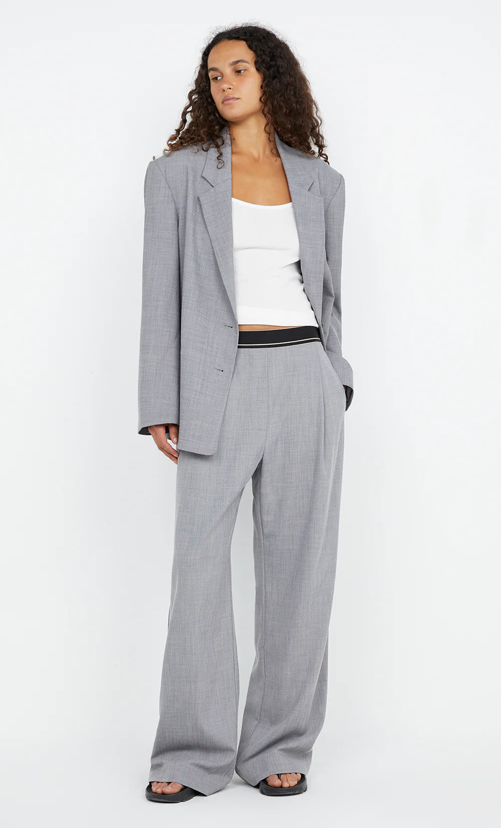 Jordin pant, charcoal weave