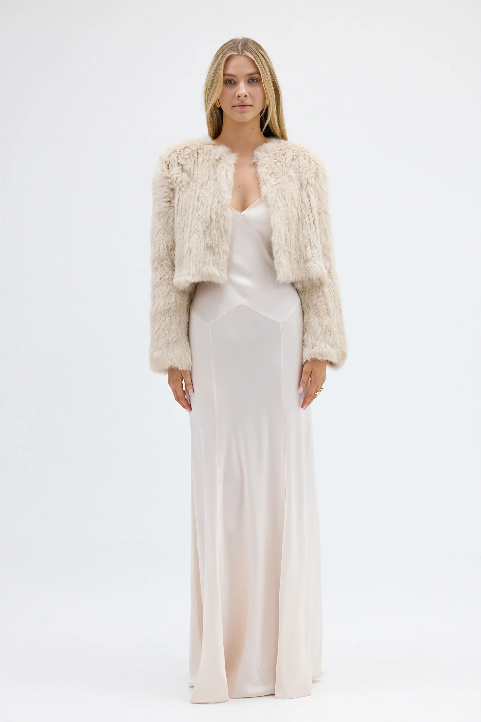 Lola Crop Jacket, Oatmeal