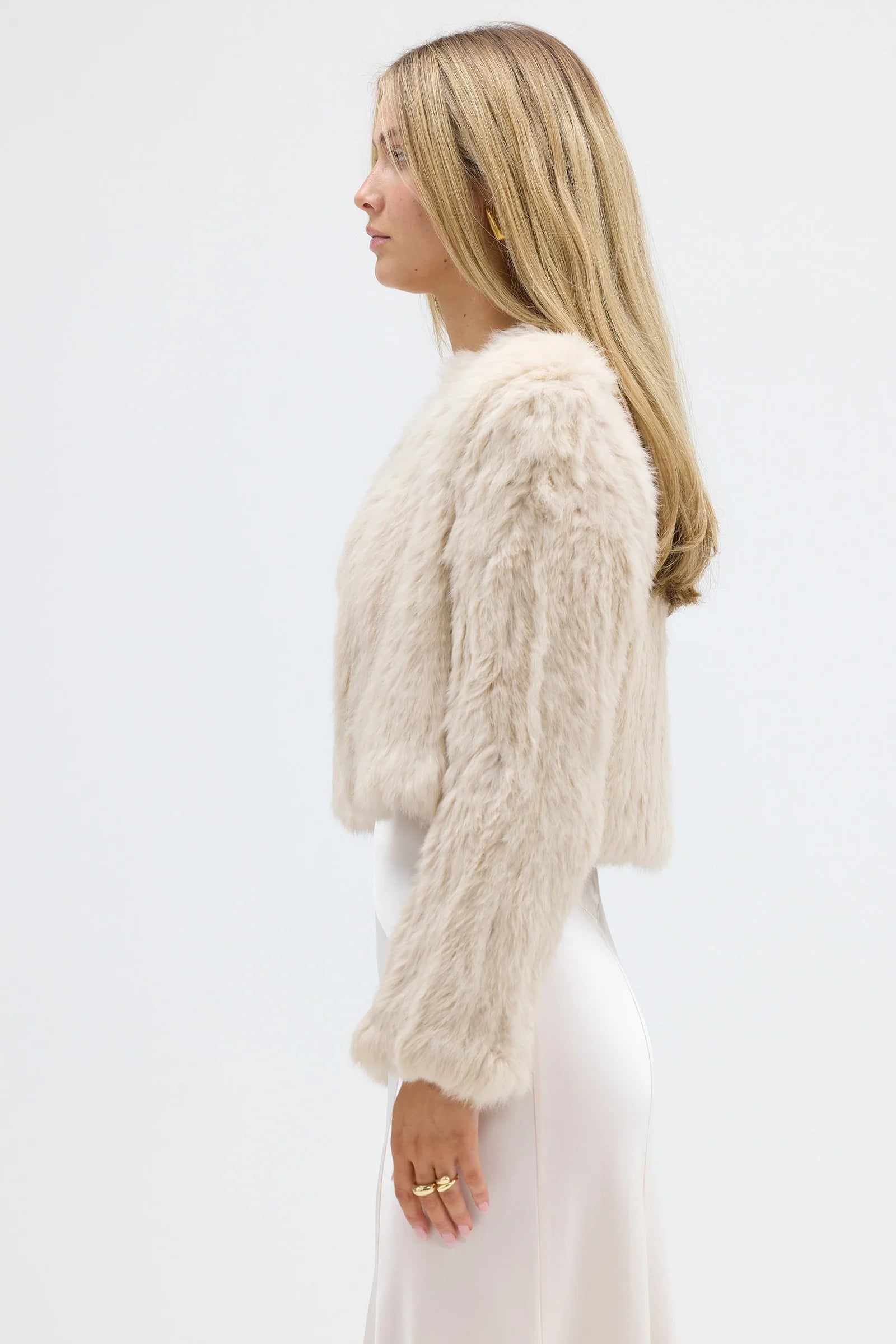 Lola Crop Jacket, Oatmeal
