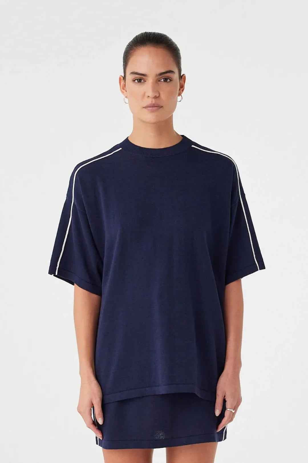 Pippa oversized tee, navy