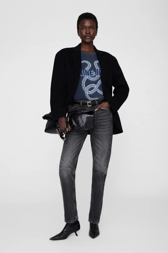 Lili tee snake, washed black