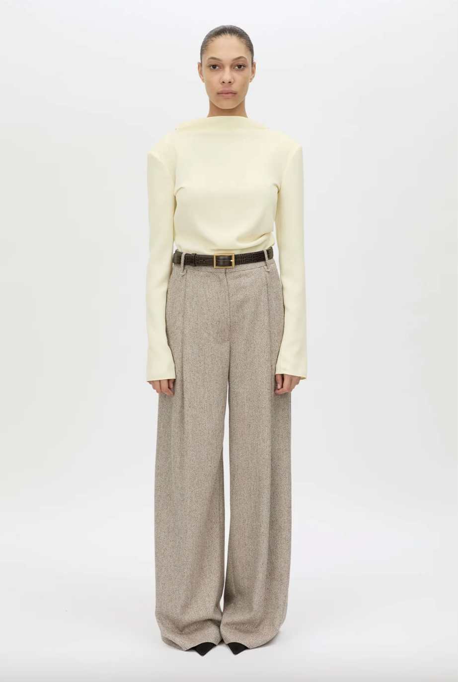 Eon long sleeve top, lemon