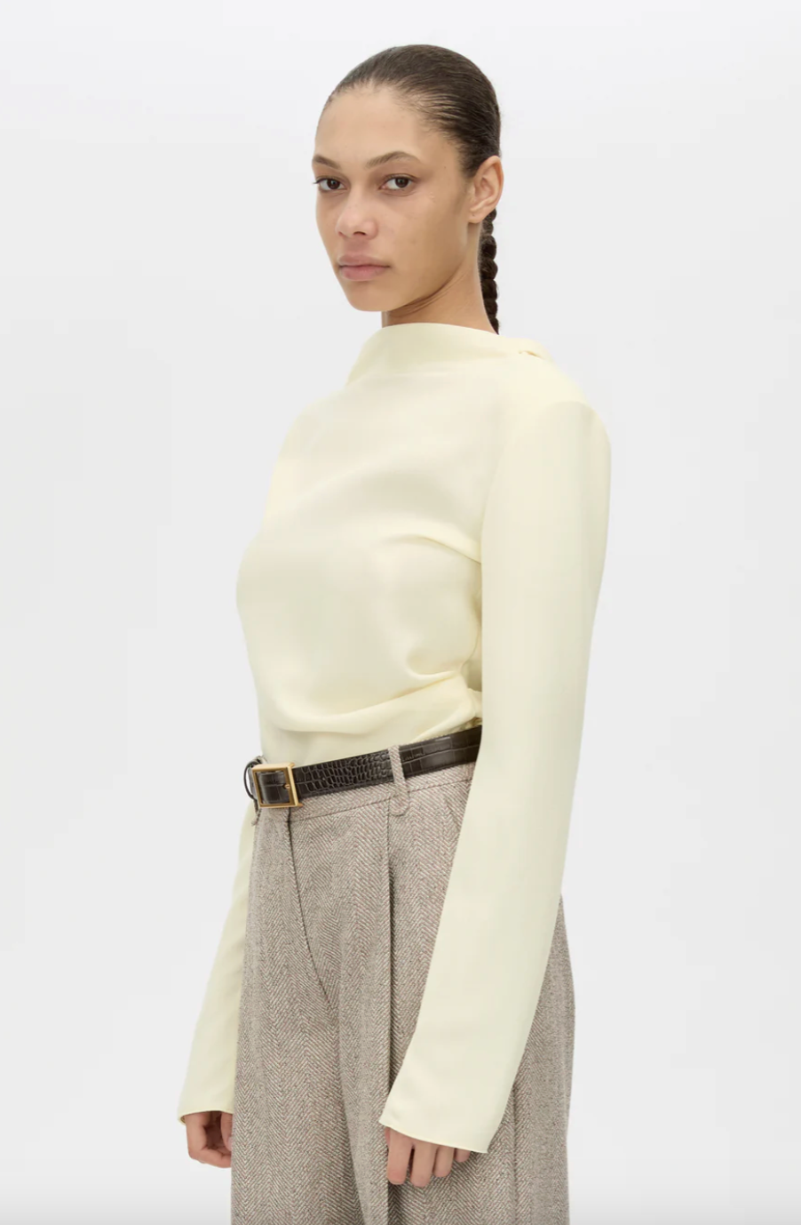 Eon long sleeve top, lemon
