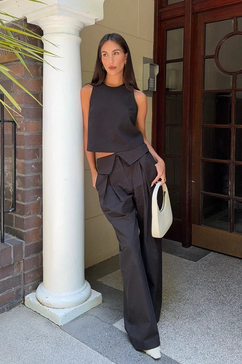 Back to me pant, black