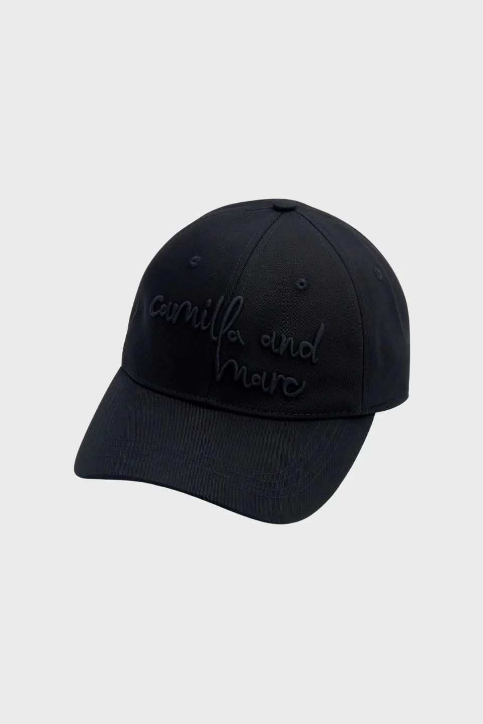 Maren embroidered cap, black