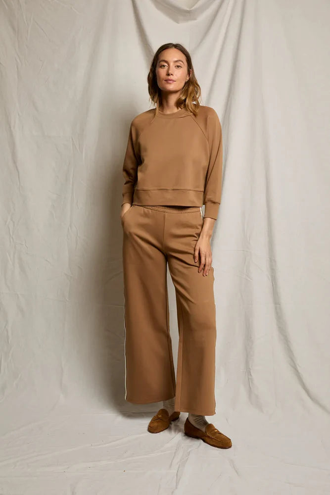 Mikos travel wide leg pants, mocha