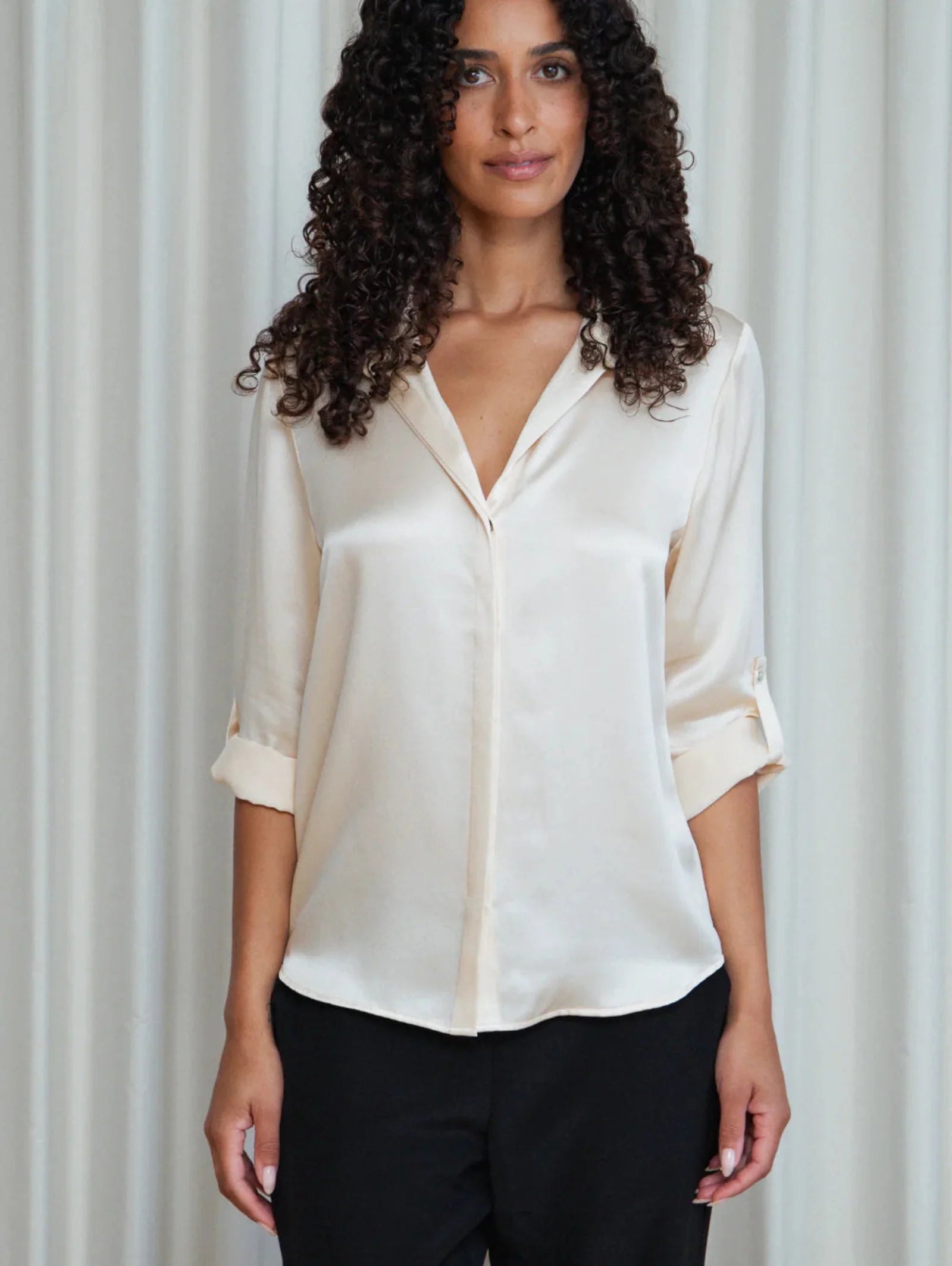 Silhouette shirt, vanilla
