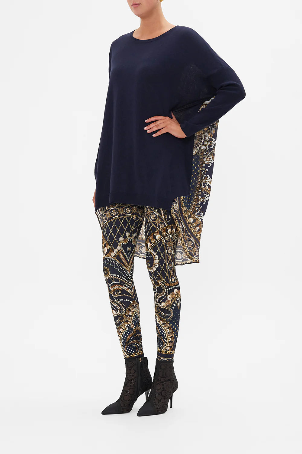 Long sleeve jumper with print back, dance with the duke