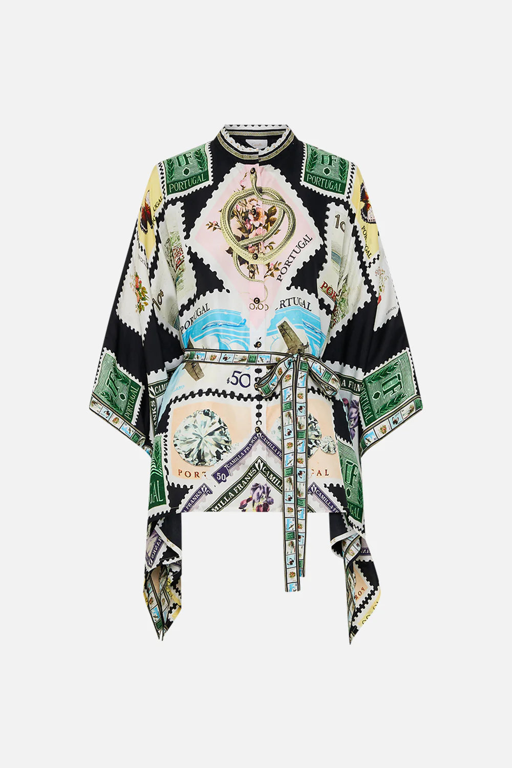 Button through scarf blouse, My porto pen pal