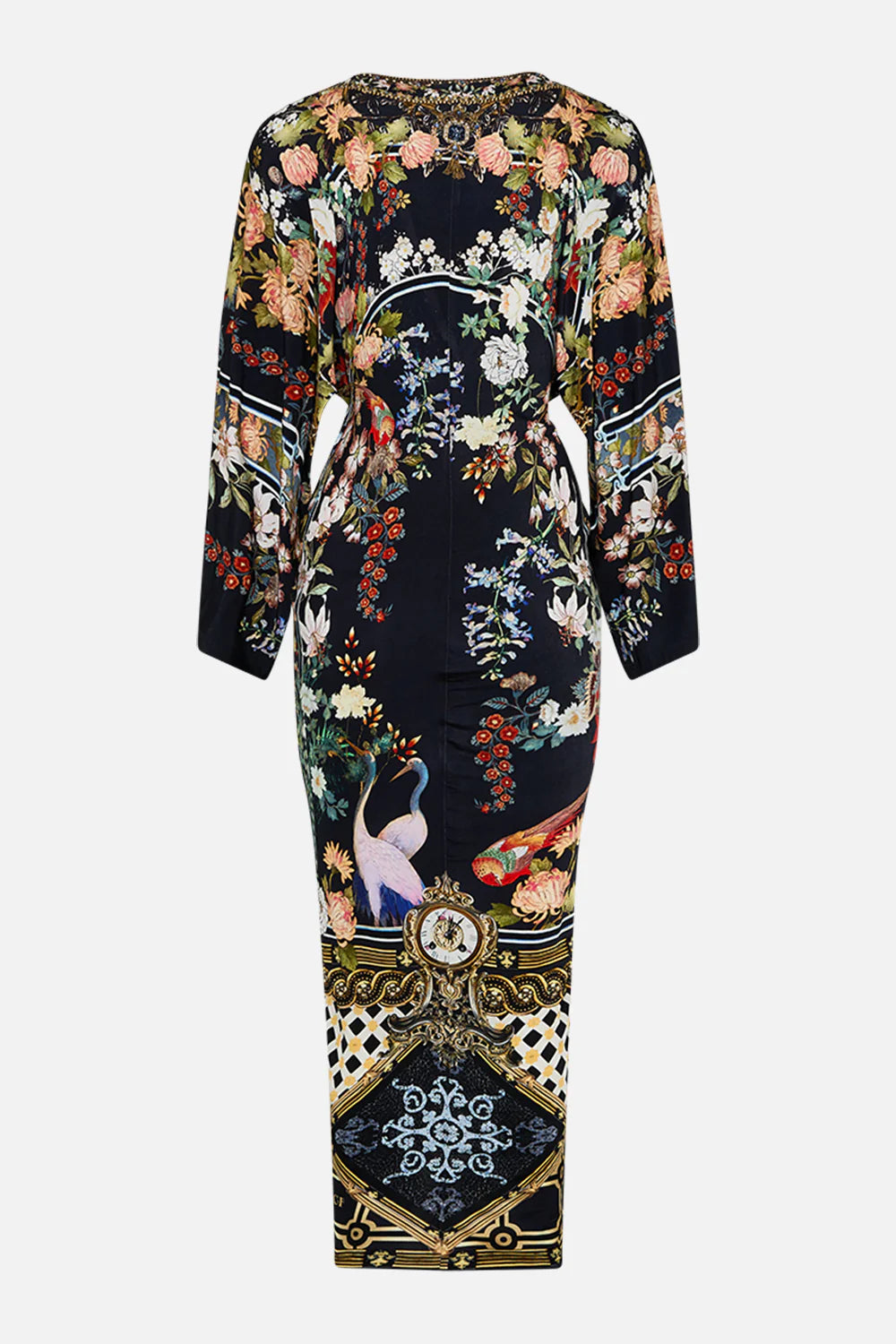 long split front twist jersey dress, Palacio poetry