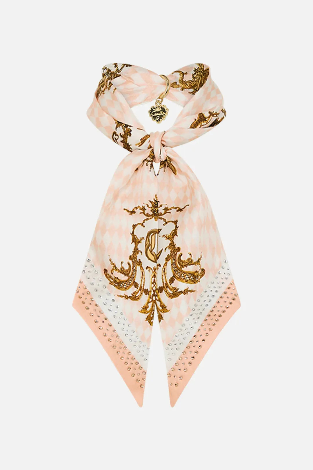 skinny neck scarf with trinket, The queens quarters