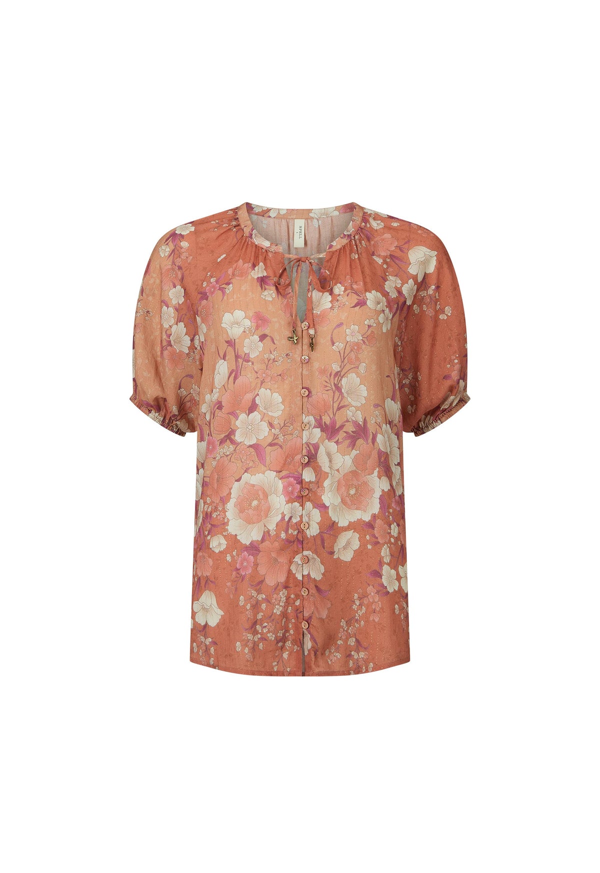 Isola short sleeve blouse, sunfade pink
