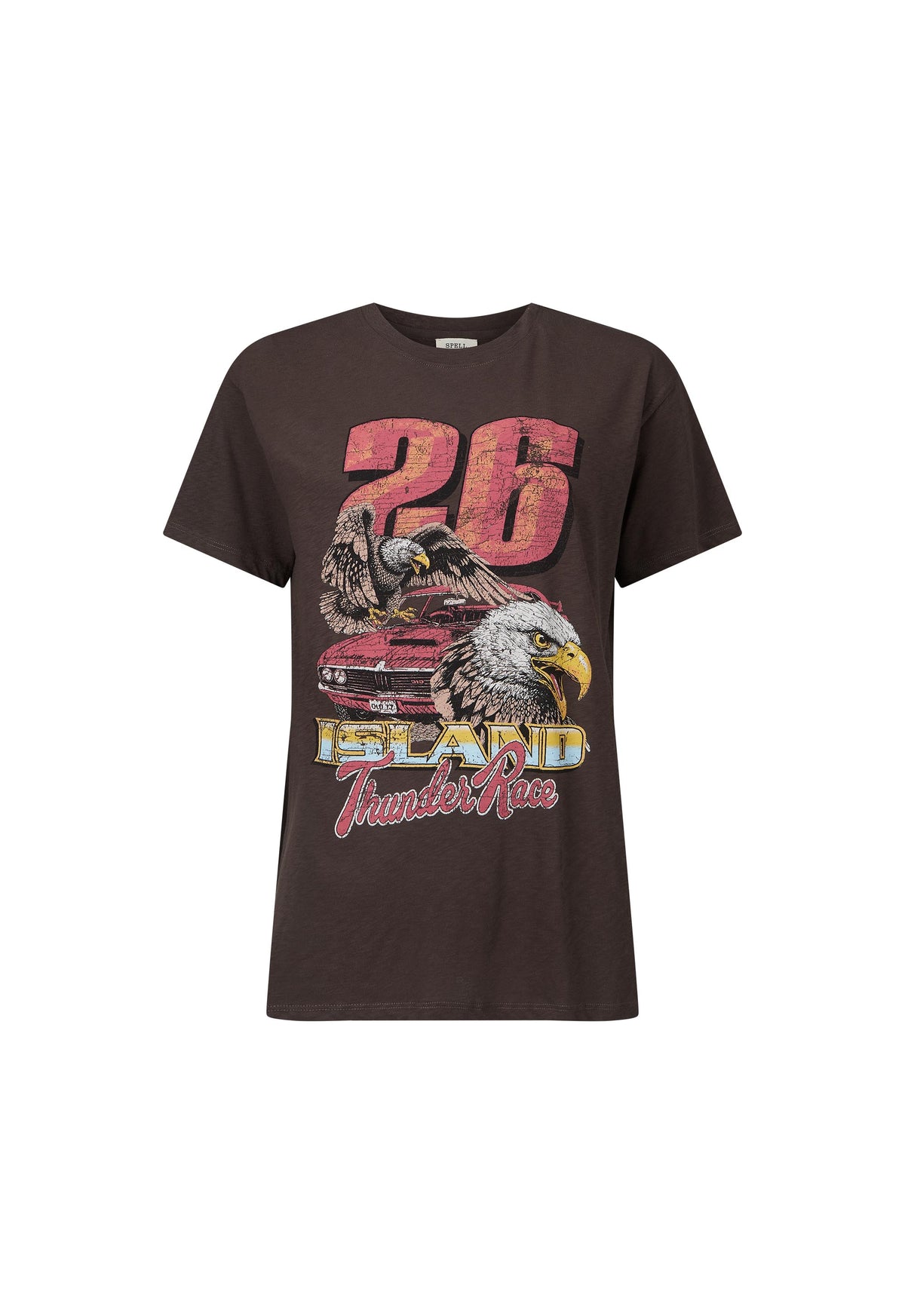 Island thunder tee, charcoal