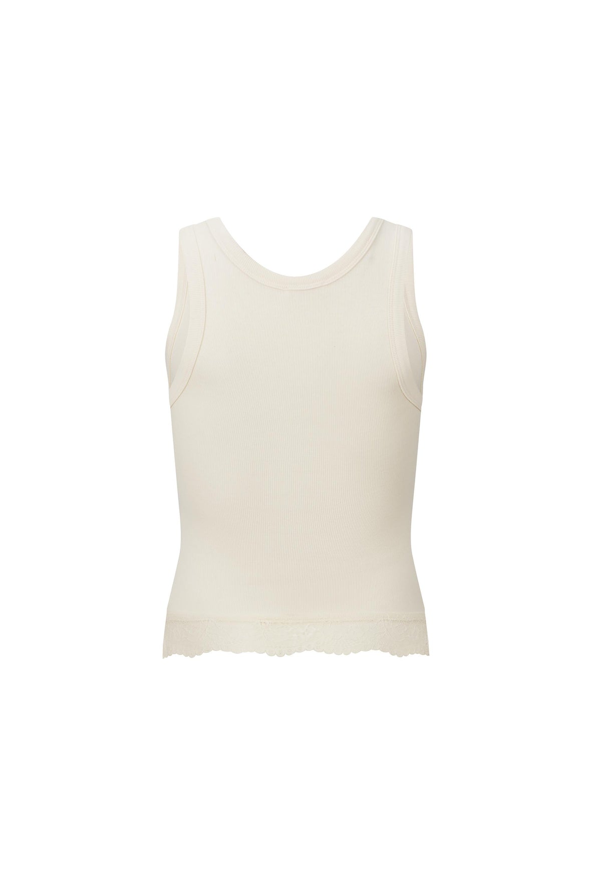 Zoe singlet top, vintage cream