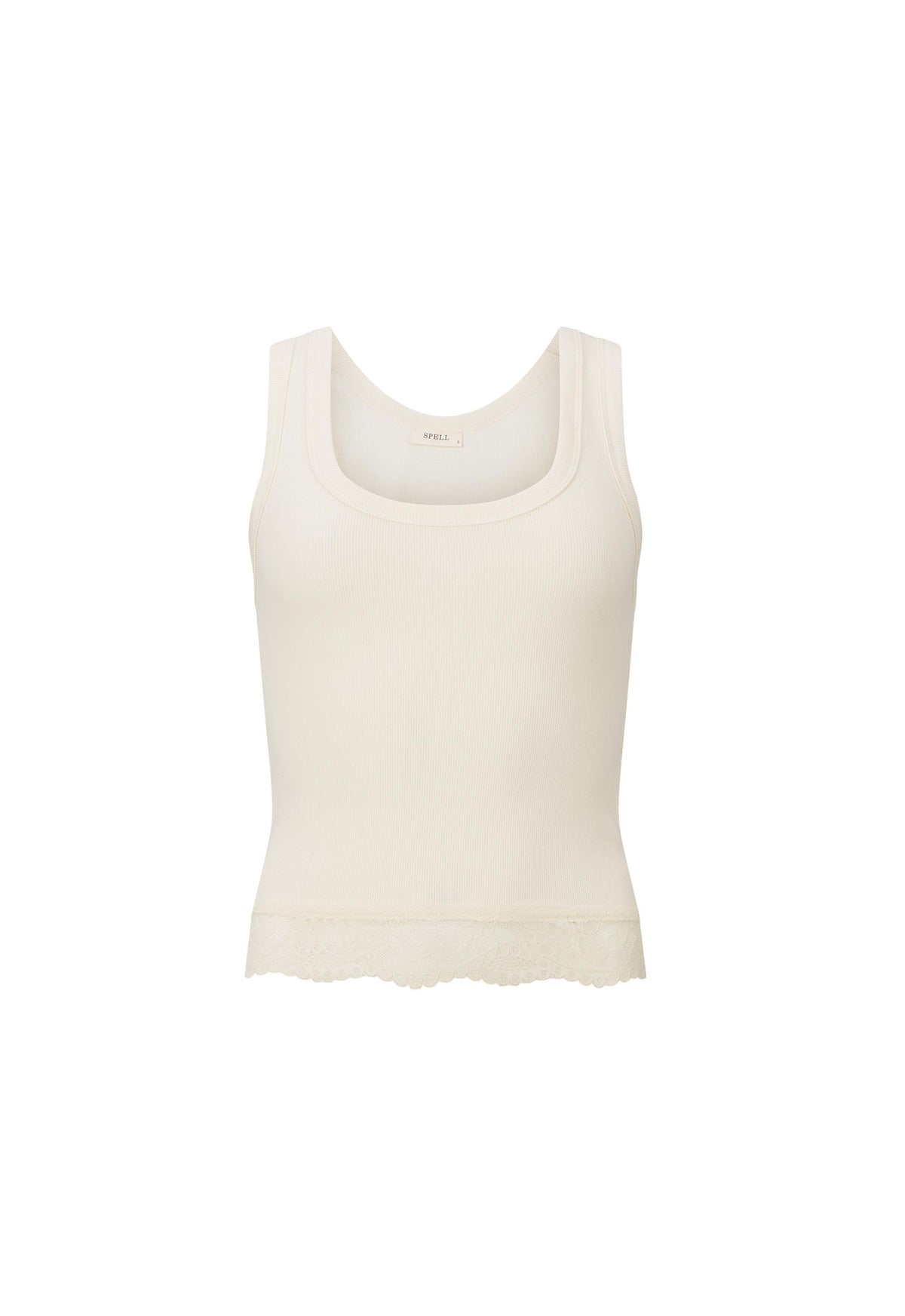 Zoe singlet top, vintage cream