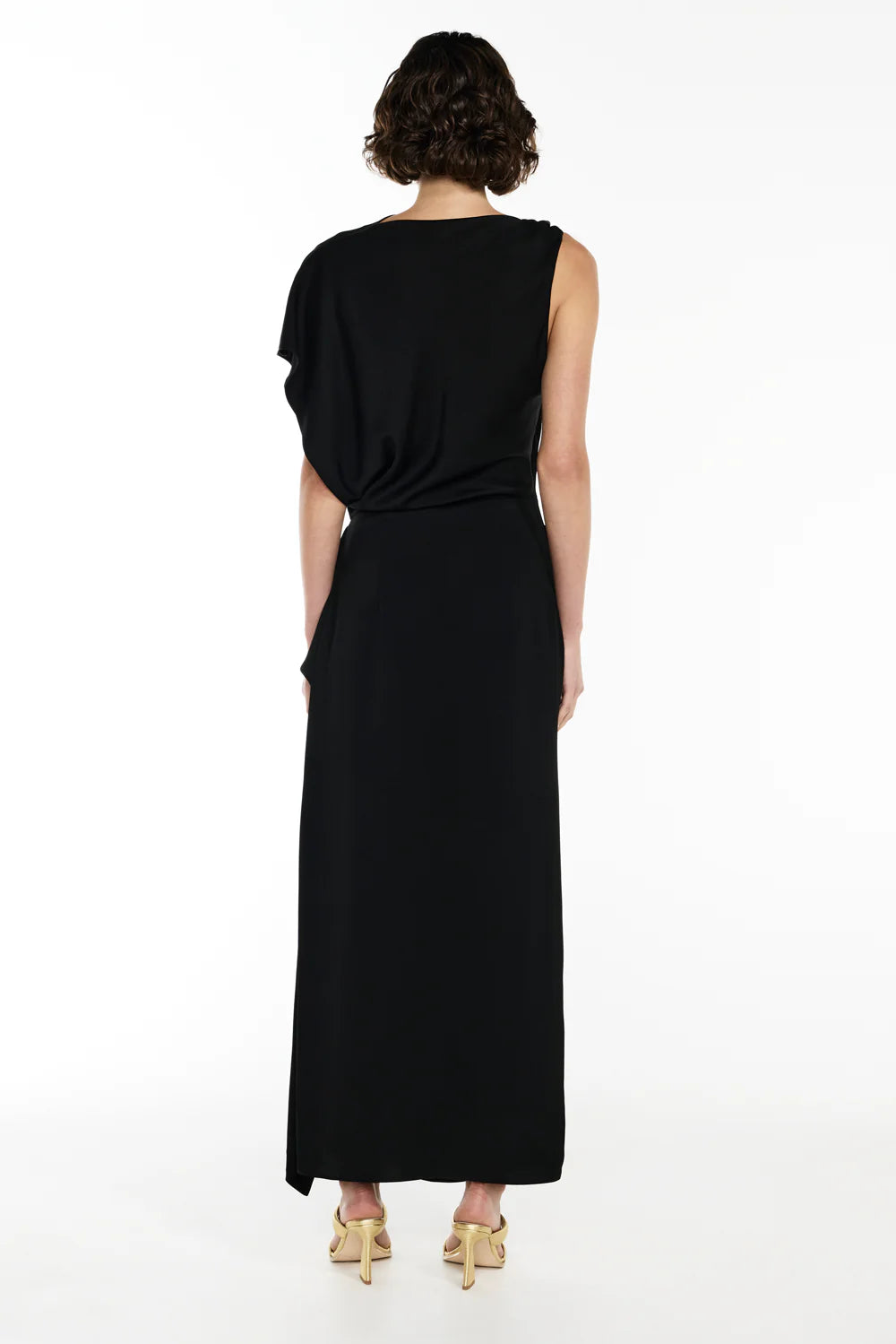 melodrama asymmetric dress, black