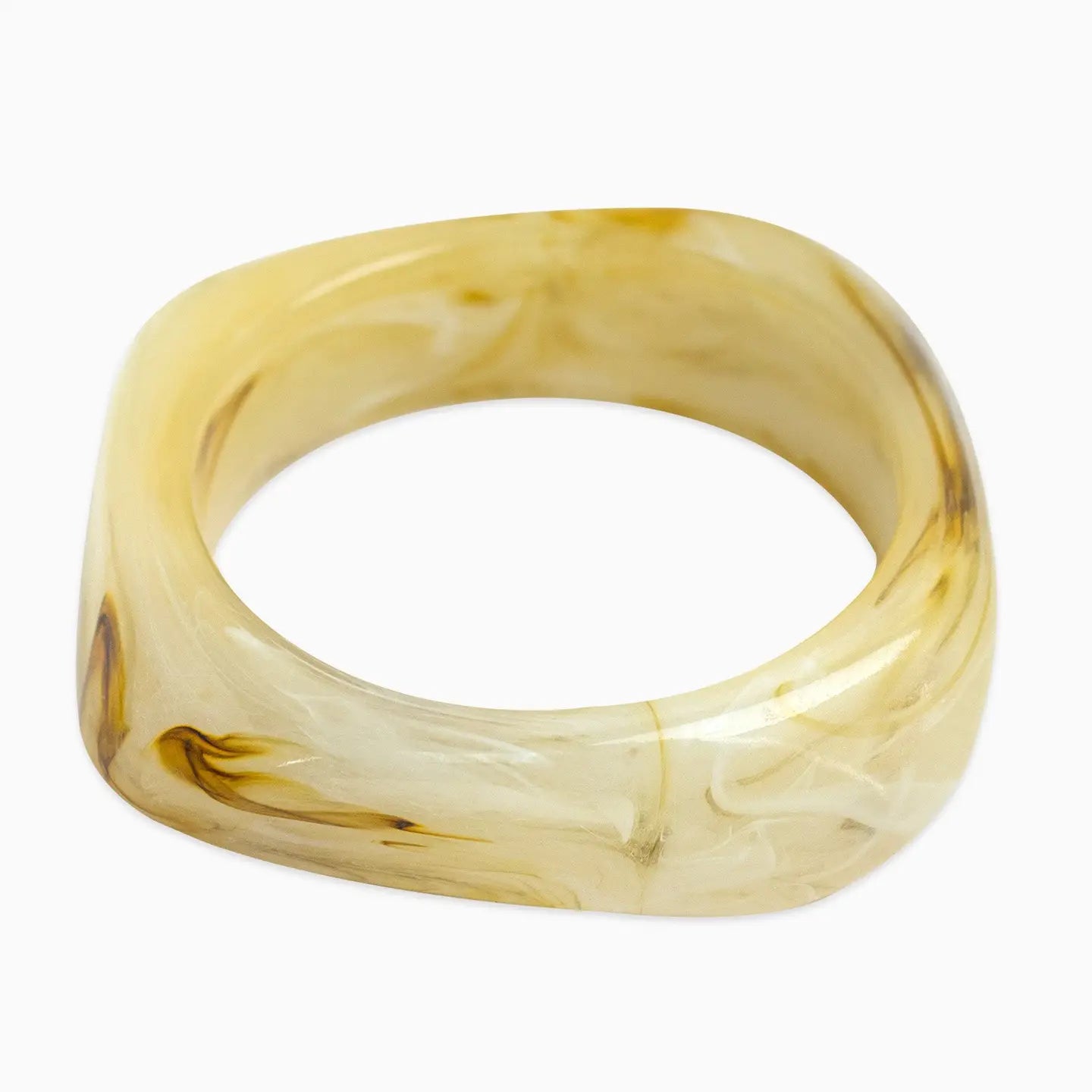 Ivory marble bangle