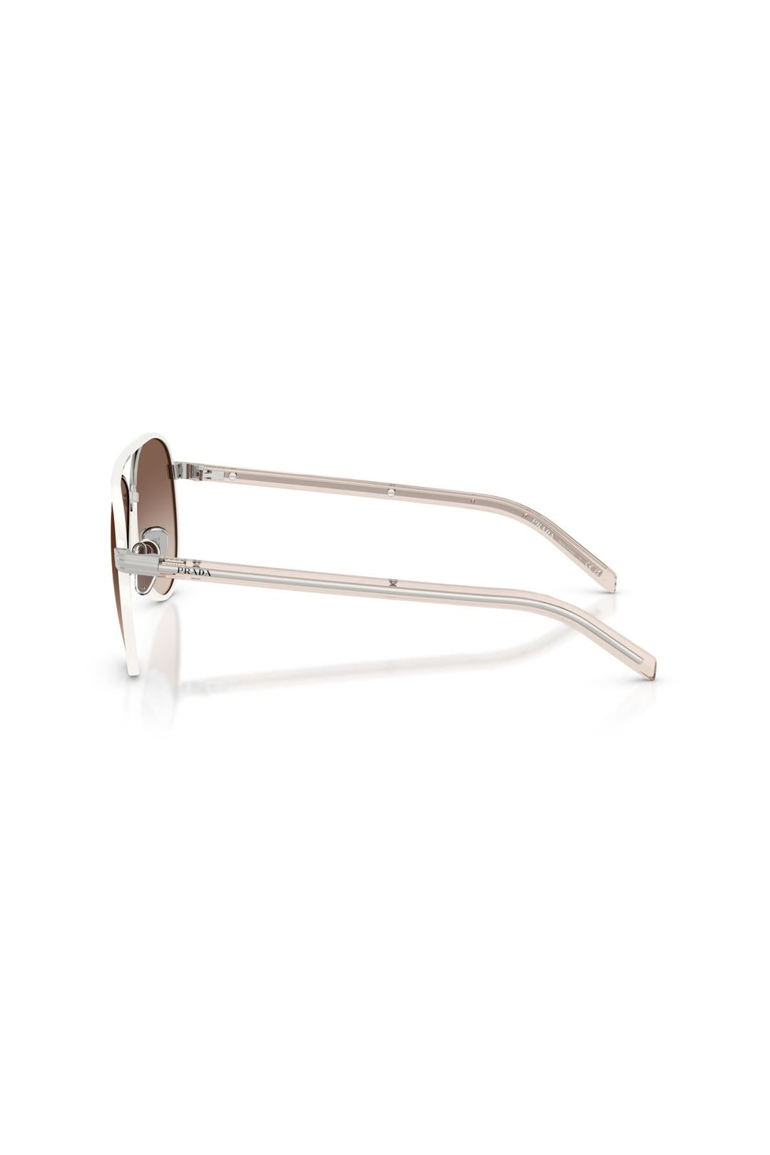 Prada B57s, silver w/brown gradient