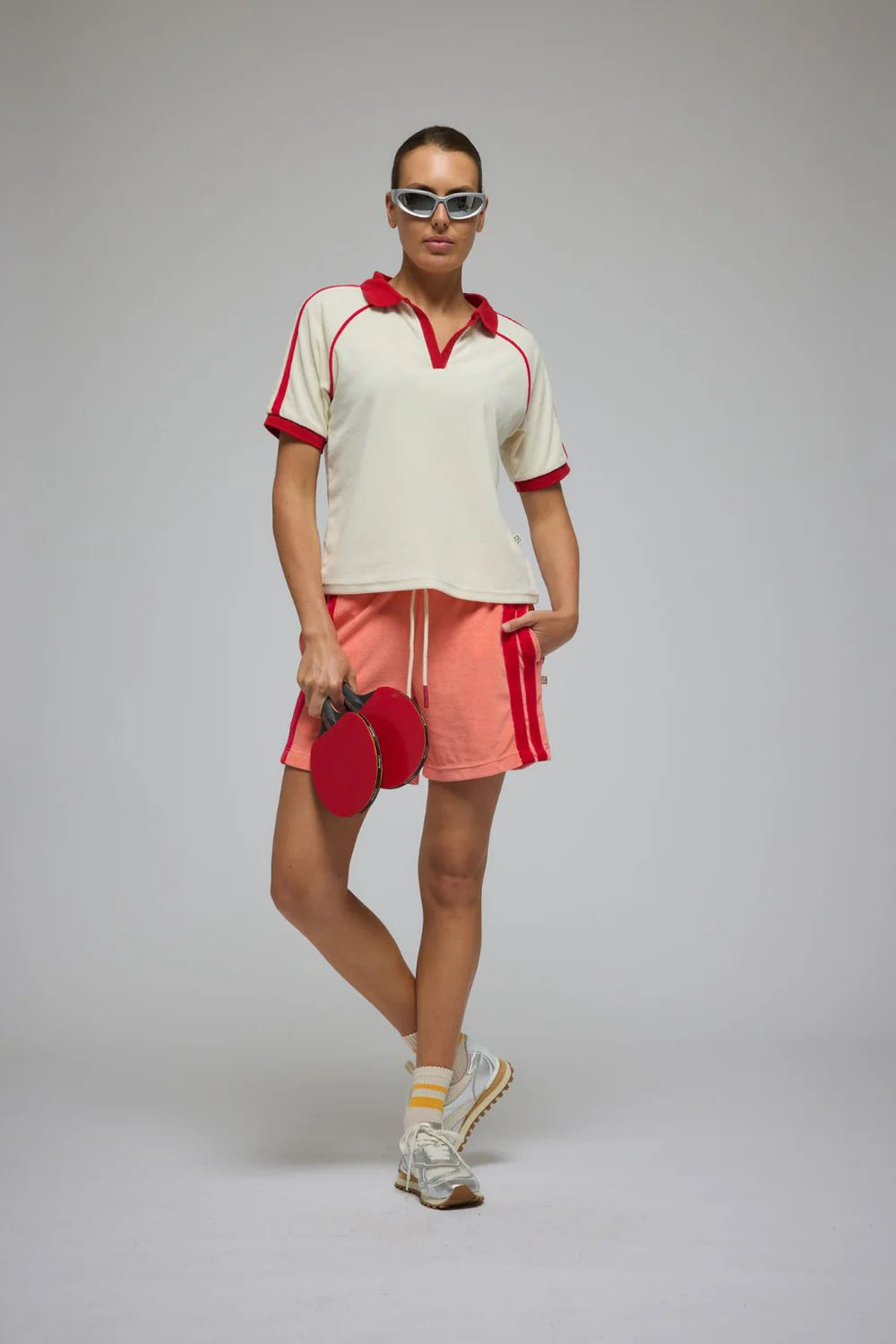 Corfu terry short bougaunvillea pink