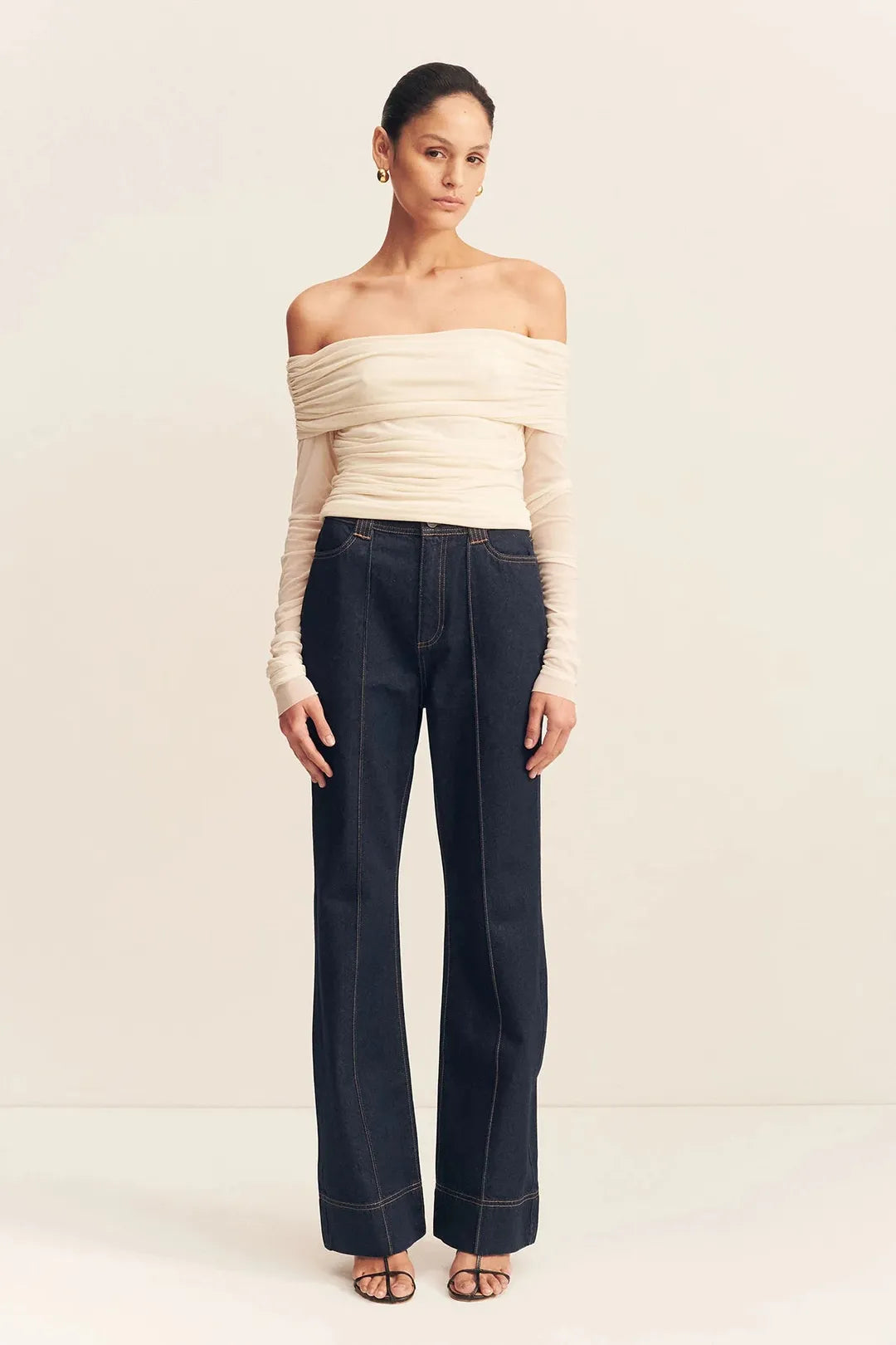 Mira Long Sleeve Off Shoulder Top