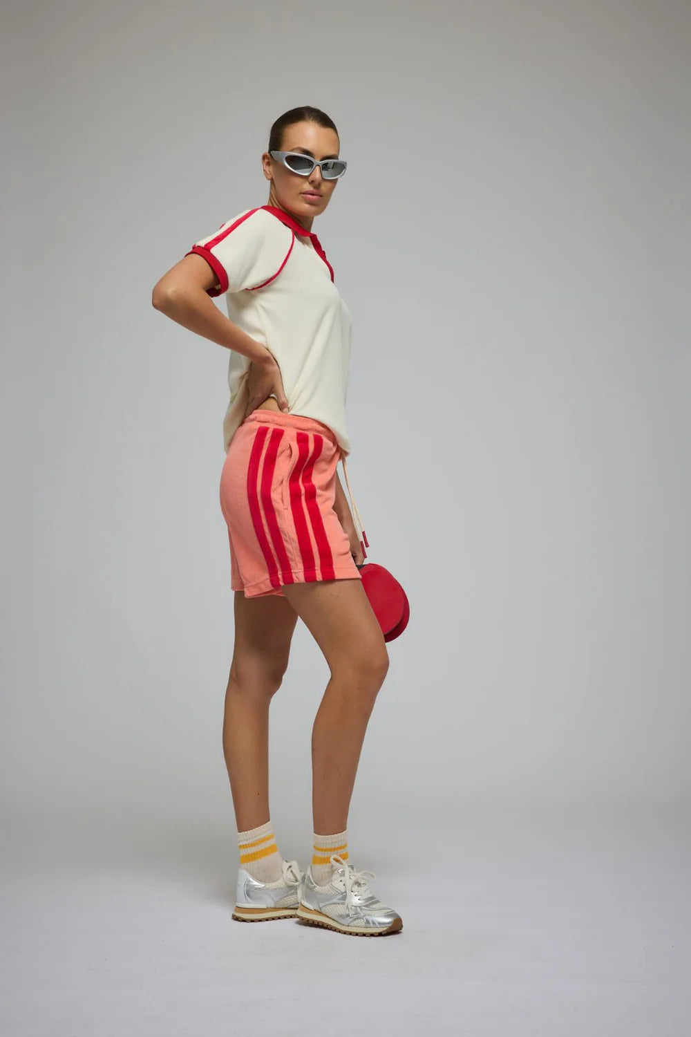 Corfu terry short bougaunvillea pink
