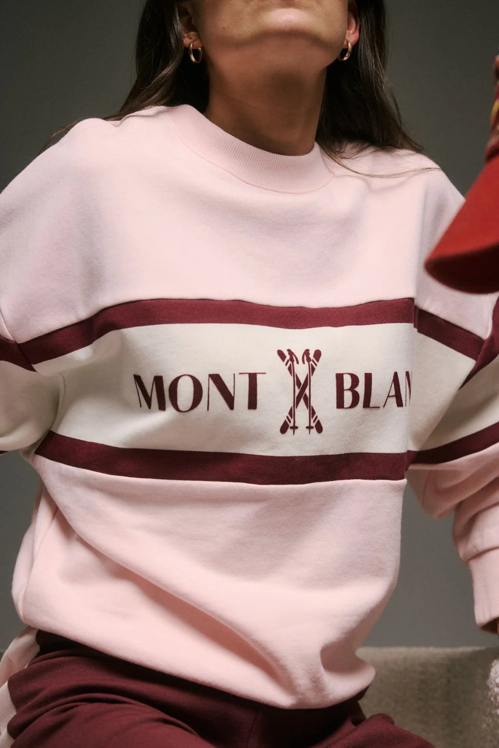 alpine sweatshirt, light blush