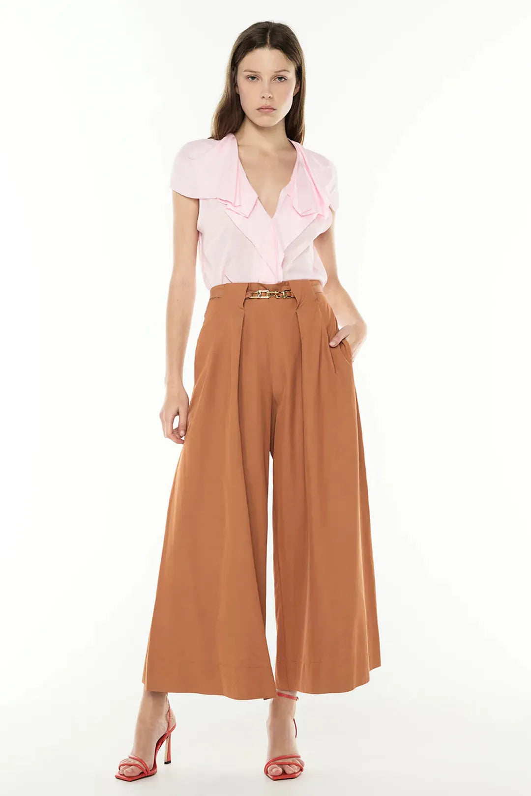 Under the sun culotte, chestnut