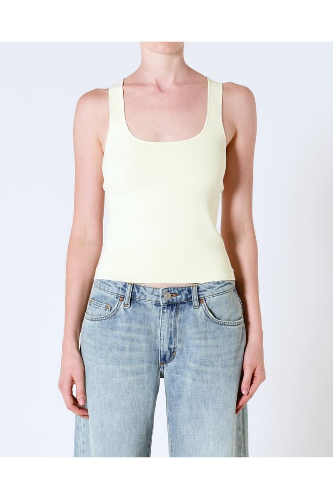 Suki knit tank, cream