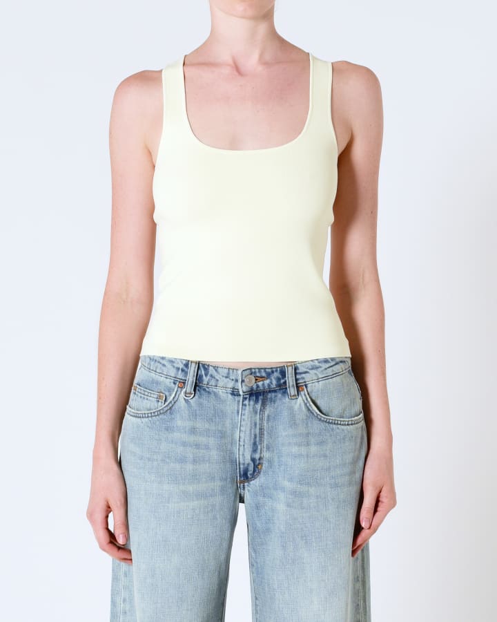 Suki knit tank, cream
