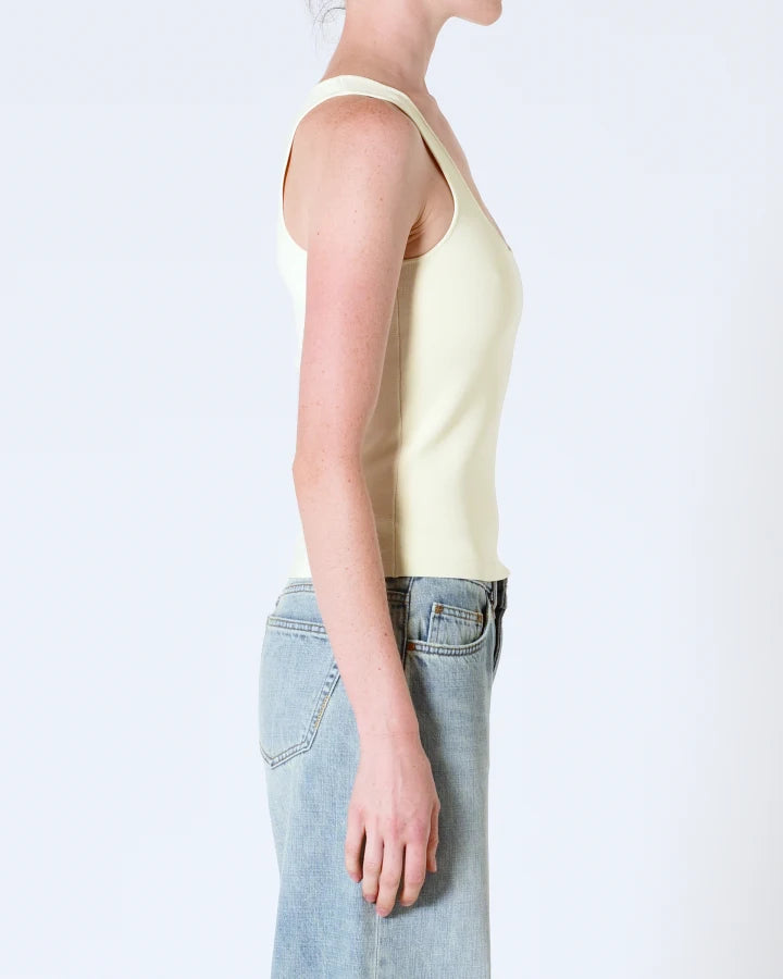 Suki knit tank, cream