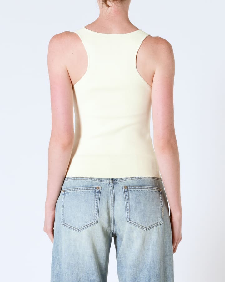 Suki knit tank, cream