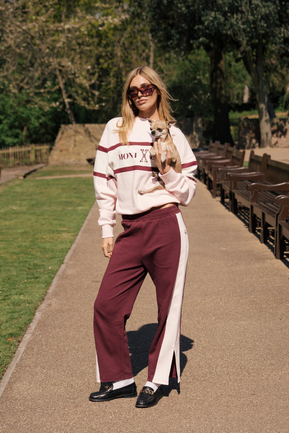 alpine sweatshirt, light blush