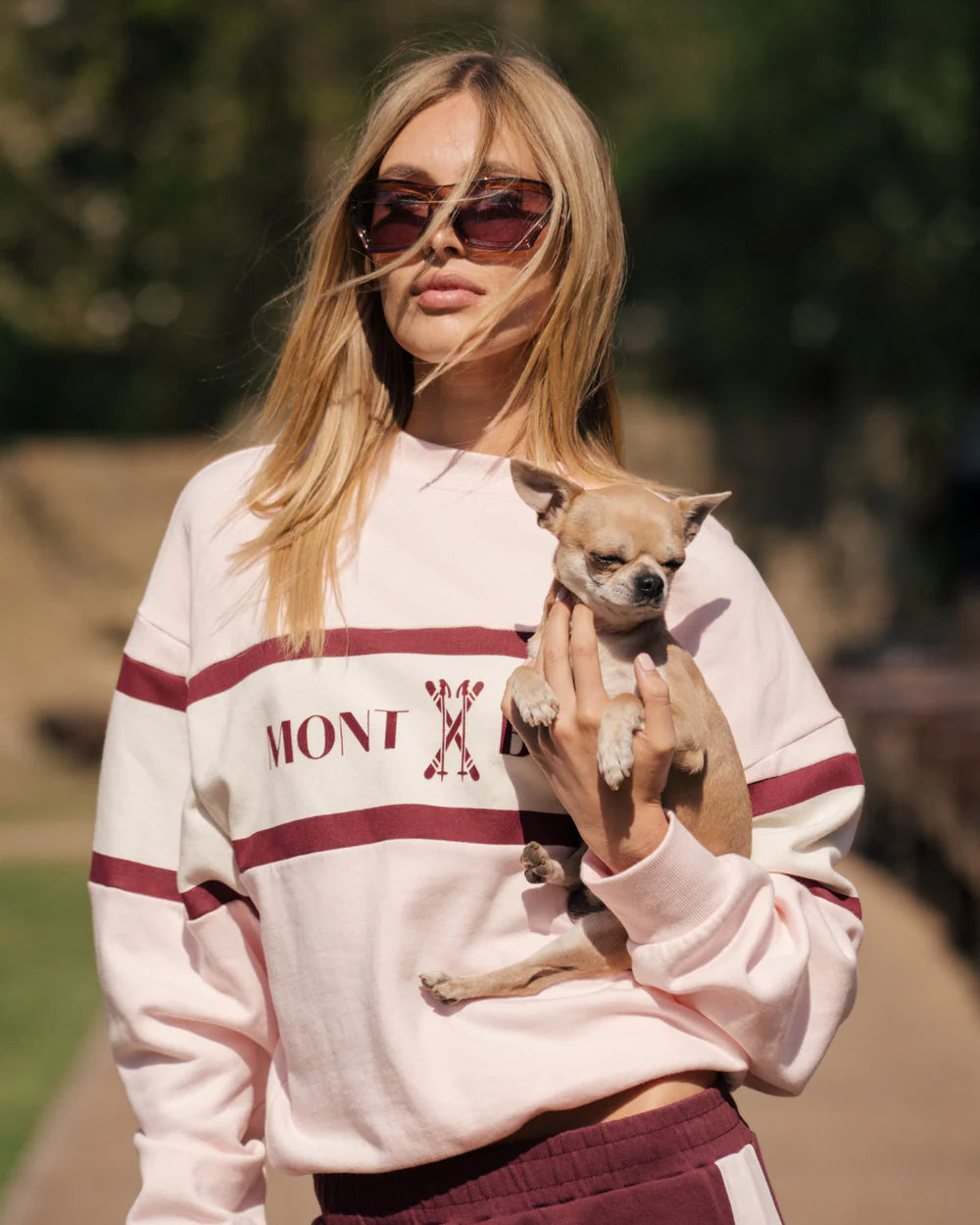 alpine sweatshirt, light blush
