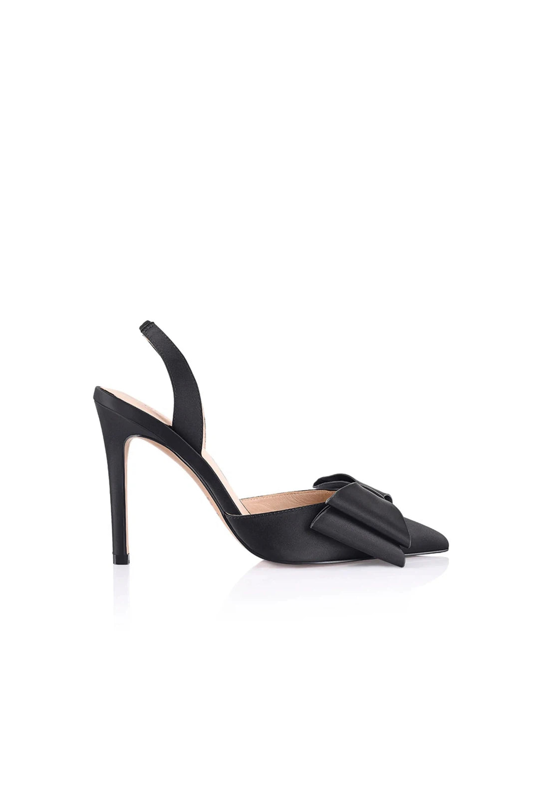 Lee pump, black satin